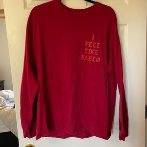 Red “I Feel Like Pablo” Long Sleeve